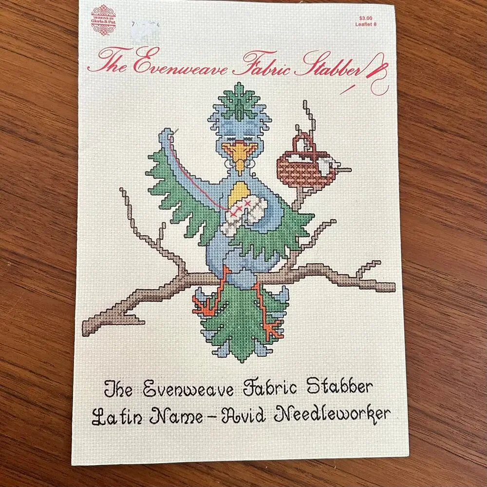 Evenweave Fabric Stabber Cross Stitch Pattern 1982